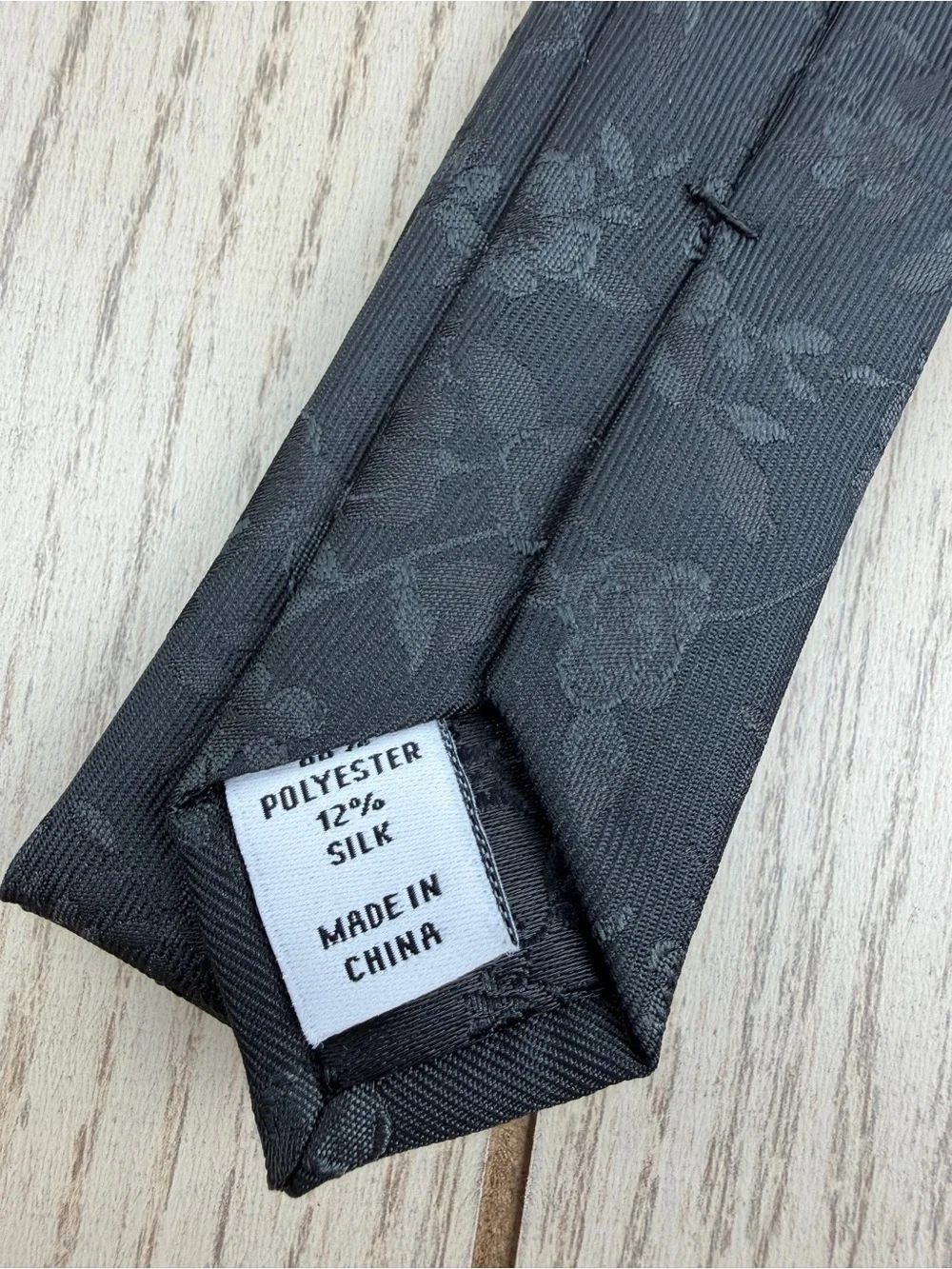 654 Bar III Men's Tie Alton Floral 001 Black $55 Polyester Skinny Slim